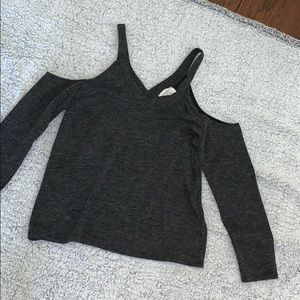 Grey off the shoulder top